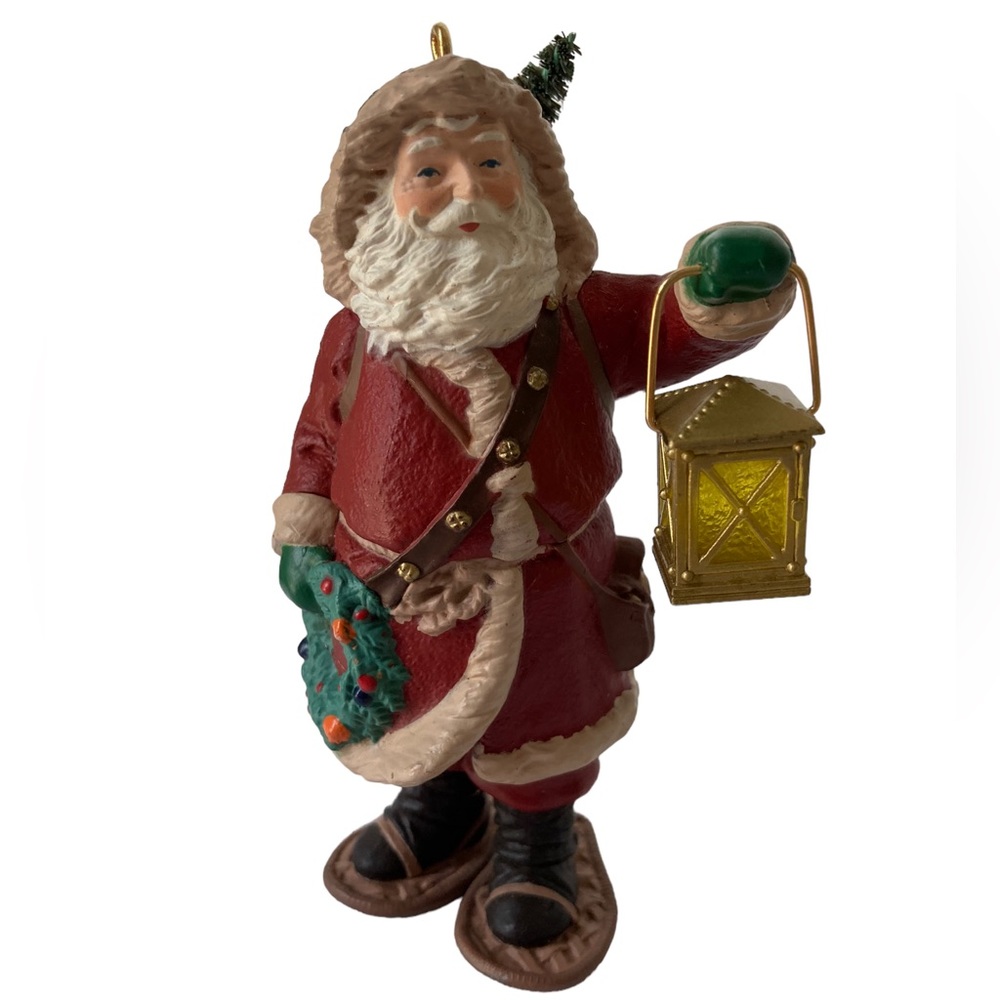 Hallmark‎ 1994 Christmas Ornament Merry Olde Santa Lantern Snowshoes (No Box)